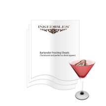 Are the frosting sheets suitable for use on cocktails and drinks?